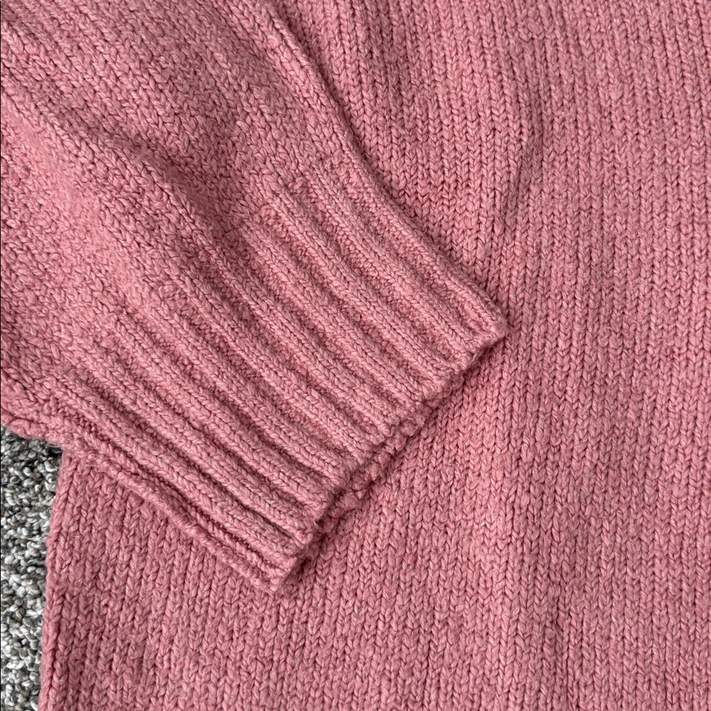 Free People Brookside Tunic Sweater in Alpine Rose. - Picture 4 of 7